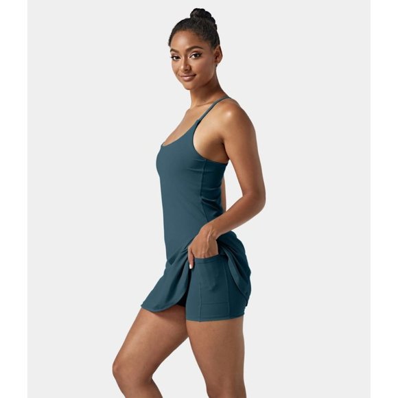 Halara Everyday Cloudful Air 2-in-1 Cool Touch Dress-Euphoria Air Blue S - Picture 1 of 6